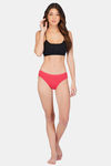 Bleeding Heart Medium Rise Half Coverage Bikini Panty (Pack of 2) - Black Coral — thumbnail 7